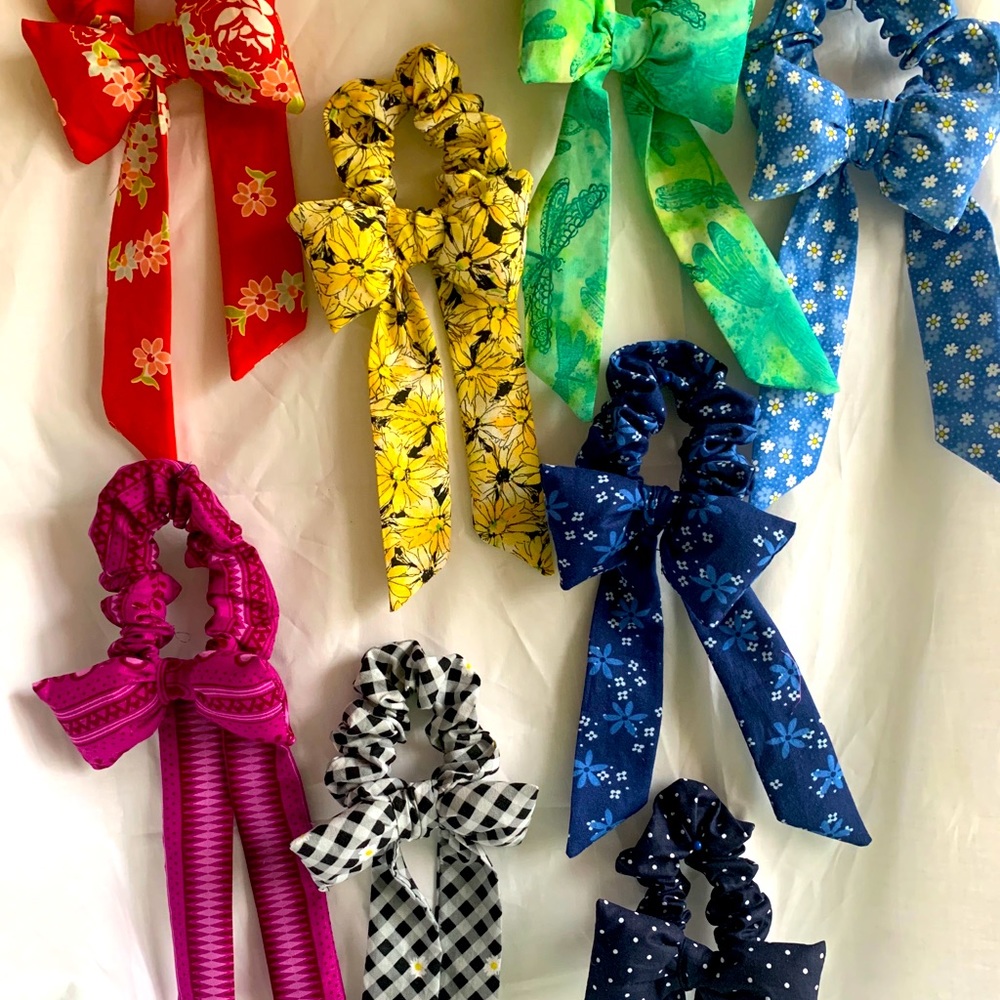 Hair ties with bow